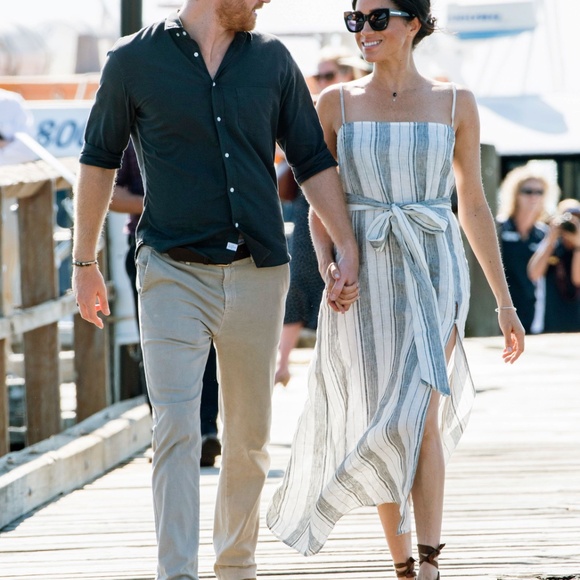 Reformation Dresses & Skirts - Reformation striped pineapple dress ASO Meghan Markle